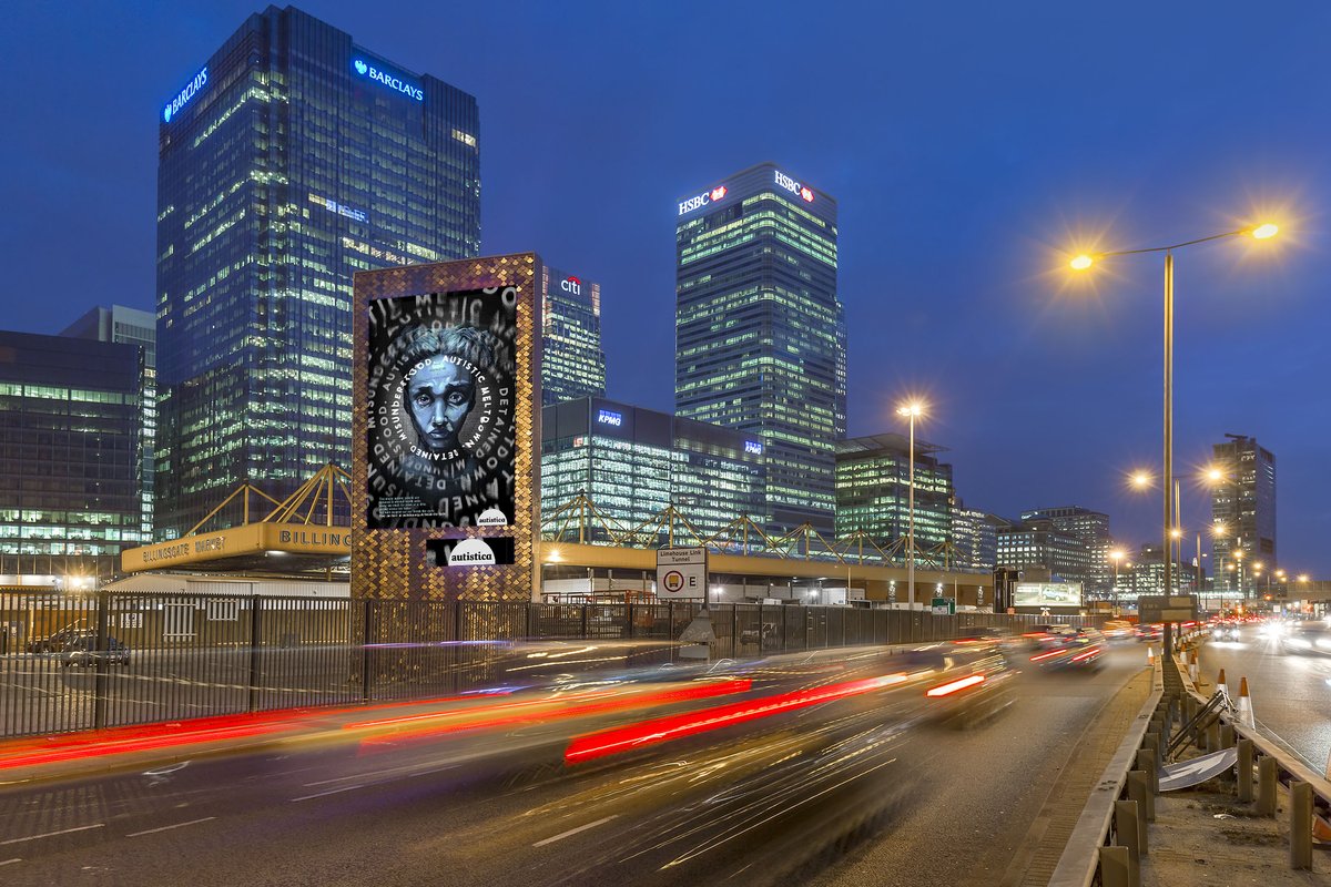 BMO_UK's tweet photo. We're helping to raise awareness of autism among young people, in partnership with @OgilvyHealthUK and @Autistica. The campaign is now live across our #DOOH screens, featuring striking illustrations by autistic artist Lury Araujo Nascimento Lira de Medeiros. #PlatformForGood https://t.co/G2u4La8XDL
