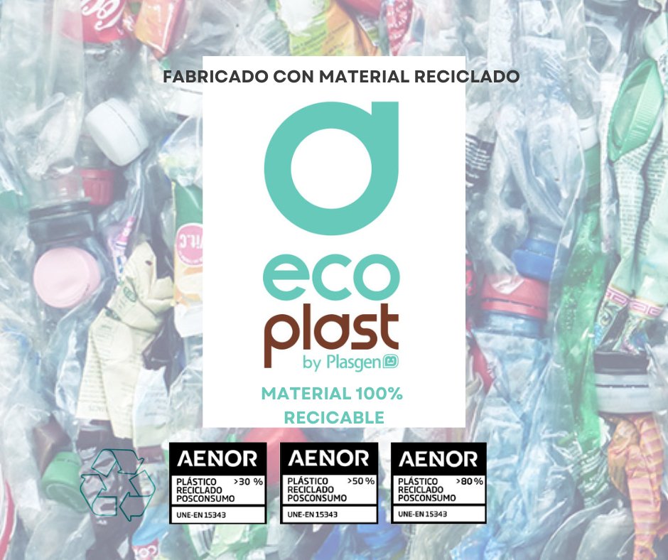Plasgenplastic's tweet photo. 𝗘𝗖𝗢-𝗣𝗟𝗔𝗦𝗧 𝗯𝘆 𝗣𝗹𝗮𝘀𝗴𝗲𝗻, ahora con una nueva dosificación CERTIFICADA del 30%.

#envases #embalajes #tecnologia #economíacircular #plástico #reciclaje #alimentacioón #envasado #calidad #AENOR #certificación #eficienciaenergética #noculpesalplástico📷 https://t.co/zBw70mr84n