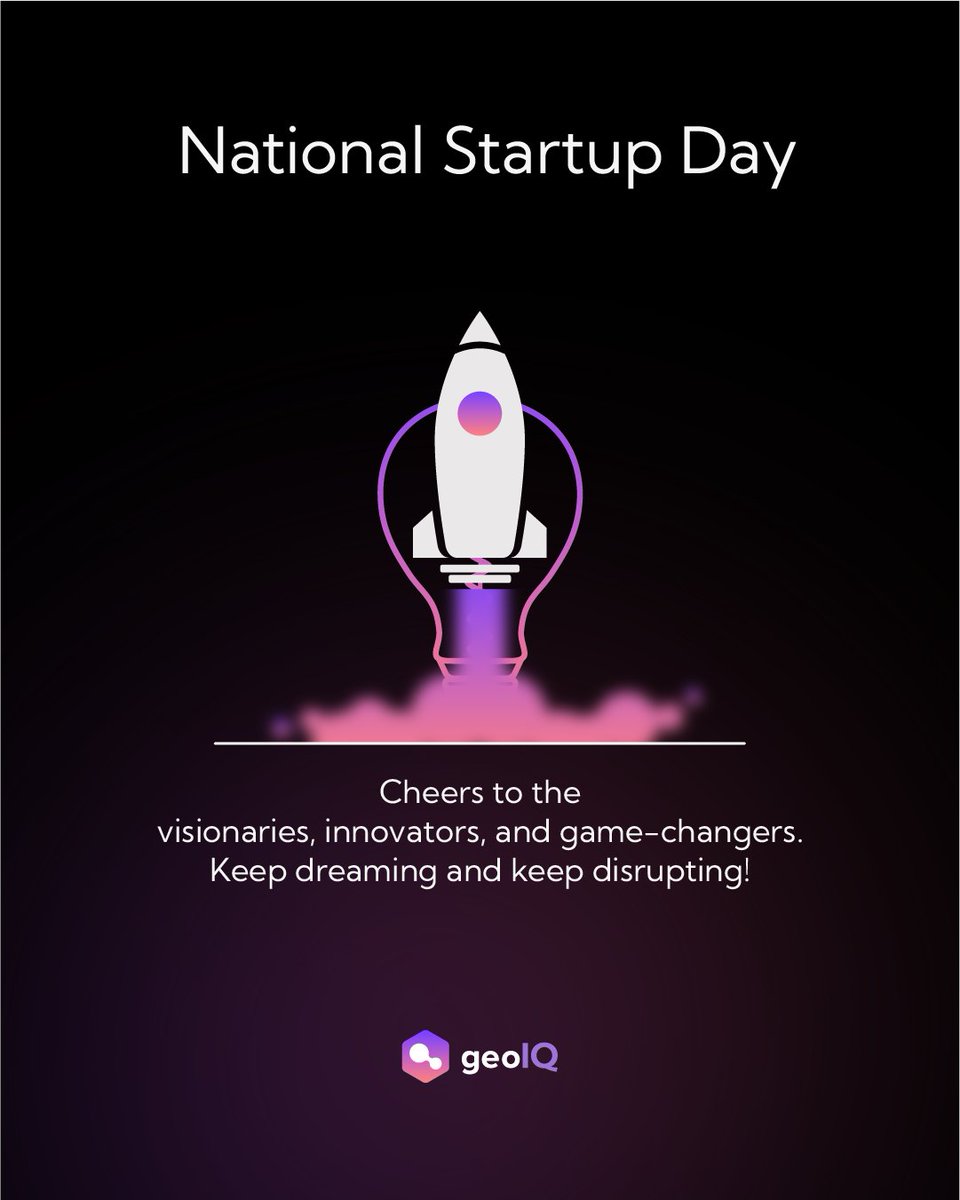 Today, on #NationalStartupDay, @geoiq_ai reflects on the journey of innovation, growth, and pushing boundaries. As we celebrate the spirit of entrepreneurship, we're grateful for the incredible startup community that inspires us every day. #NationalStartupDay #aboutgeoiq