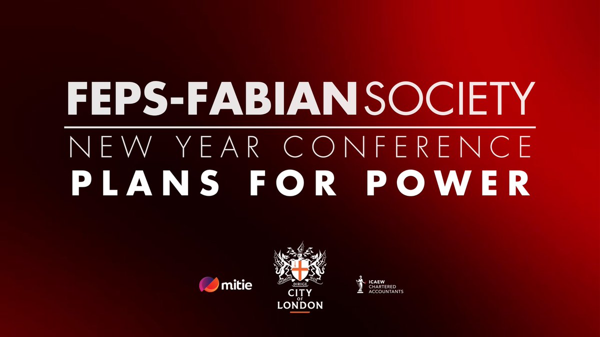 We're excited to announce the full programme and fantastic speakers joining us for the @FEPS_Europe-Fabian Society New Year Conference: Plans for Power fabians.org.uk/event/fabian-s…