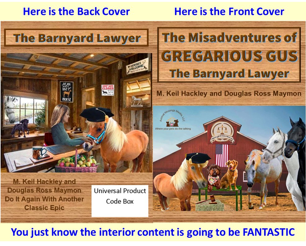MEET THE BARNYARD LAWYER amazon.com/dp/B08ZW6N8R5 Gus is the smallest #horse on the ranch; it turns out he is also the wisest of them all. When he encounters a variety of situations and dilemmas, Gus finds that listening and being open to compromise is a #winning combination.