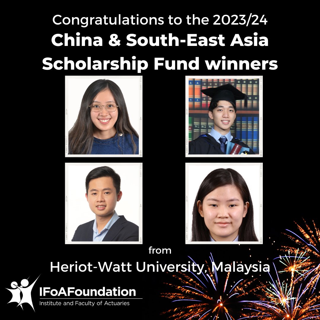 IFoA Foundation (@ifoafoundation) on Twitter photo Congratulations to our China & South-East Asia Scholarship winners from <a href="/HWUMalaysia/">Heriot-Watt University Malaysia</a>!
<a href="/TheActuaryMag/">The Actuary magazine</a> <a href="/actuarynews/">IFoA</a> Congratulations to our China & South-East Asia Scholarship winners from <a href="/HWUMalaysia/">Heriot-Watt University Malaysia</a>!
<a href="/TheActuaryMag/">The Actuary magazine</a> <a href="/actuarynews/">IFoA</a>