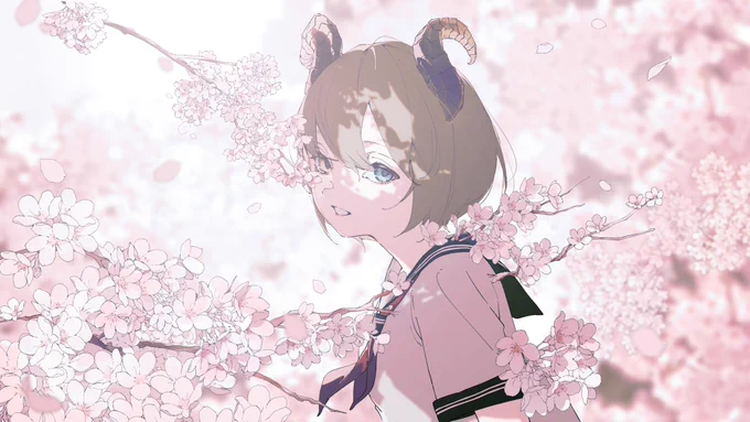 堰代ミコさんの生誕記念イベントにて、 メインビジュアル/アニメーションを担当させていただきました!! よろしくお願いします!! #徒桜