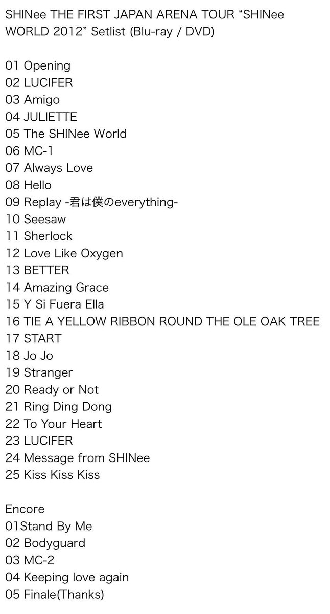 8HINee's tweet photo. 떡국콘 월드투어를 거쳐 20회의 아레나투어를 지나 라이브장인들이 된 그들, 그 사이에 발매된 오리지널 일본어곡들로 채워진 셋리스트들. #SW2012 https://t.co/n05nos6nK3