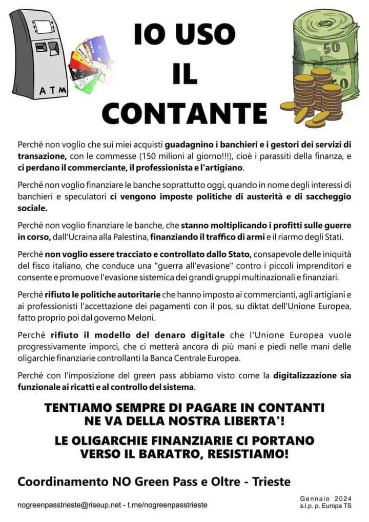 itsmeback_'s tweet photo. Il contante è libertà.

👇👇👇 https://t.co/Zf7wSbk8WF
