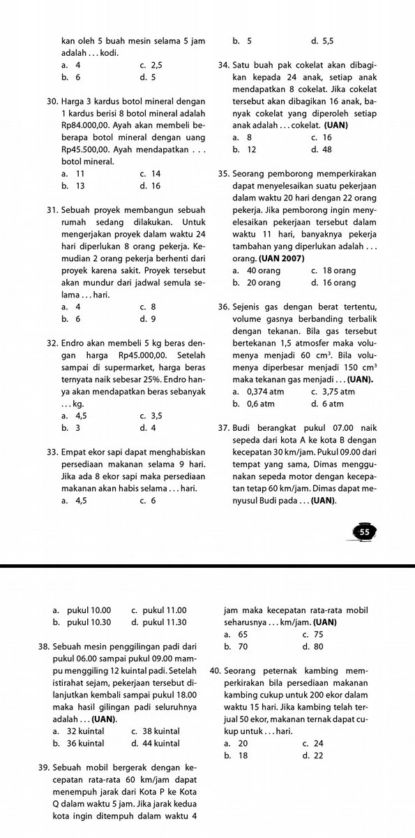 rasya_belajar's tweet image. [H - 105 SNBT 2024]

Subtes : PK/PM
Materi : 70 soal materi skala dan perbandingan

Seperti biasa kunci jawaban ada di reply ya!

Soal part 1