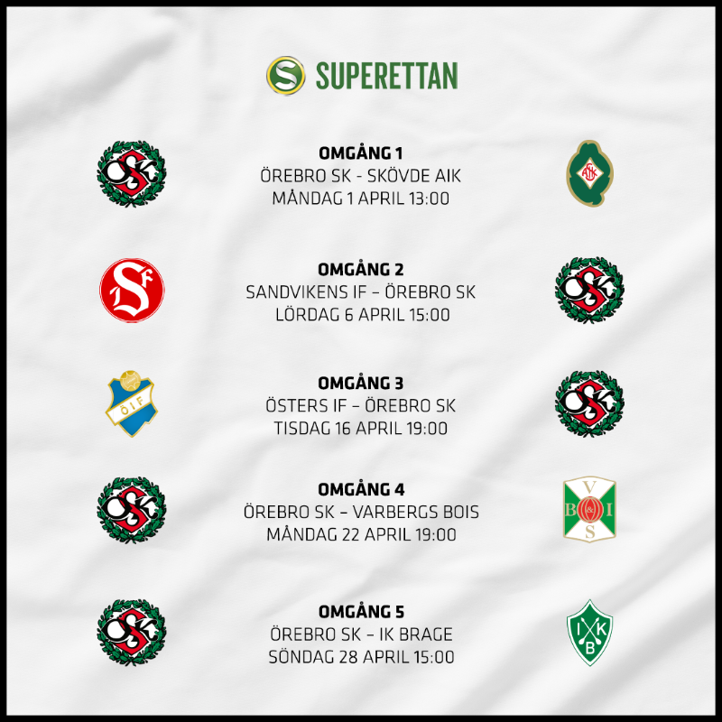oskfotboll's tweet photo. 🗓️ Nu är spelschemat för Elitettan samt de första 15 omgångarna av Superettan presenterade!

Se alla speldagar och avsparkstider 👇