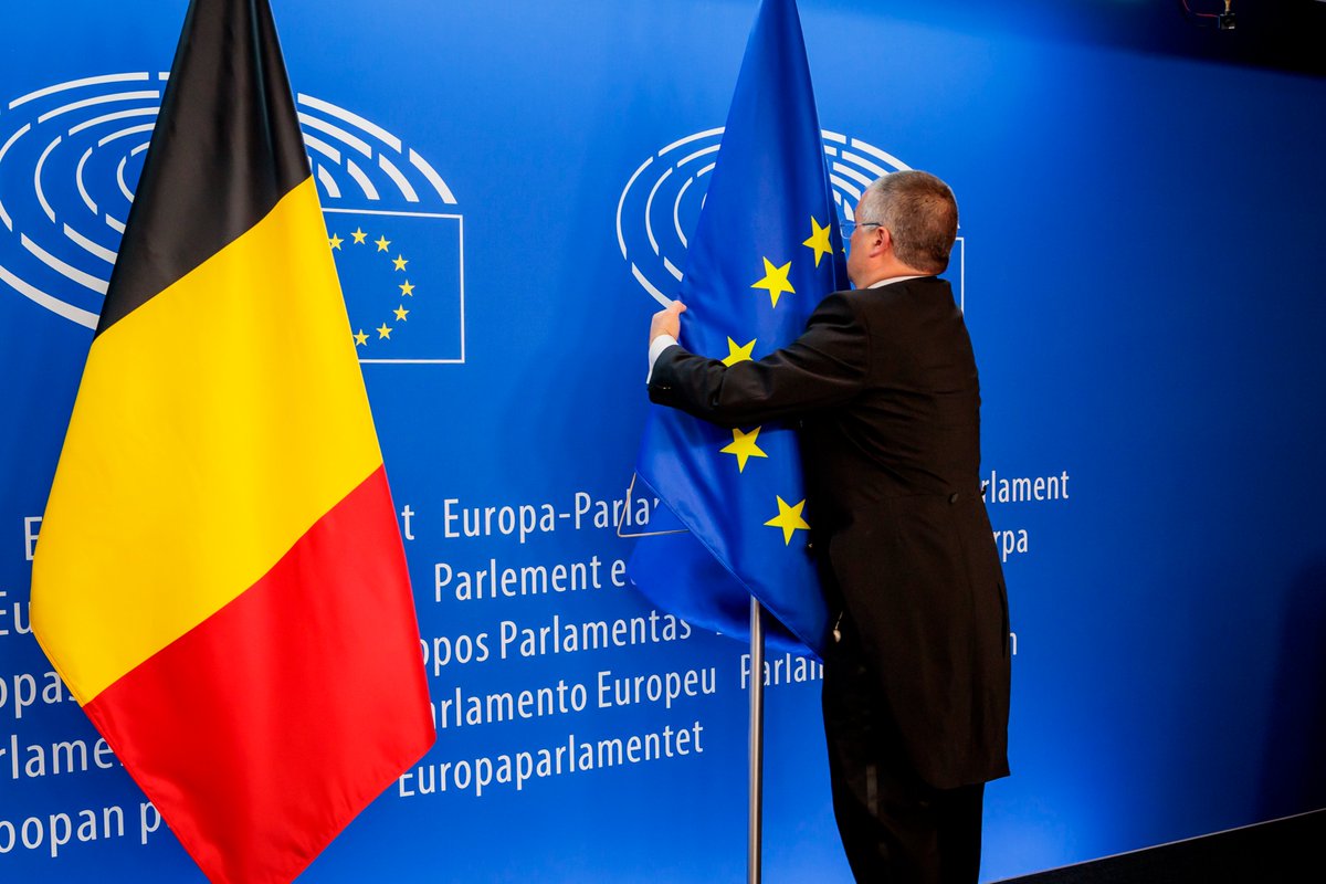 BelgiumMFA's tweet photo. 🇧🇪🇪🇺 Prime Minister @alexanderdecroo &amp; Foreign Minister @hadjalahbib kickstarted the Belgian Presidency of the EU Council at the inaugural Plenary Session in #Strasbourg today.

Before outlining the Belgian program, they met with @EP_President Roberta Metsola.

[1/2]⤵️ #EU2024BE https://t.co/bCopIbTedV