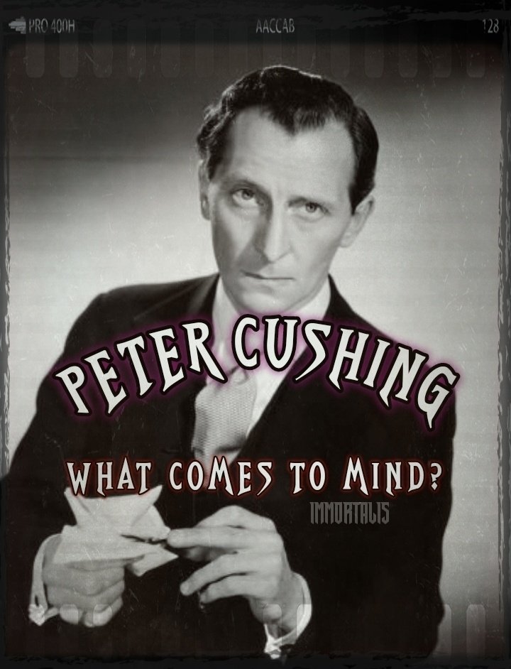 Peter Cushing. Legend.

What comes to mind?

#Horrorfam #PeterCushing