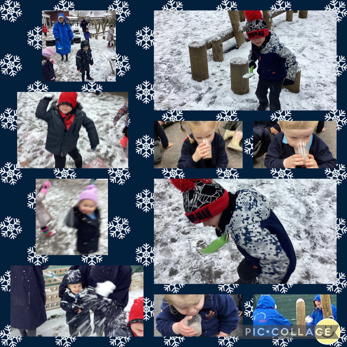 Fun in the snow this morning ☺️❄️ We enjoyed a hot chocolate to warm us up after snowball fights and snowman building ☃️🌨️ #exploring #snowfun @Inspire_Ashton @TrustVictorious