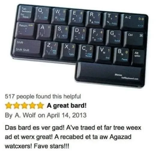 GameProReviews's tweet photo. Who remembers this keyboard on Amazon? 😂

#amazon #keyboard #keyboardreviews https://t.co/hliQ3MvHCm
