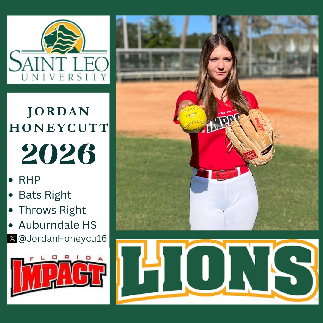 Laura Grooms (@coachlaura2k27) on Twitter photo Best of luck to <a href="/JordanHoneycu16/">Jordan Honeycutt</a> as she attends <a href="/SaintLeoSB/">Saint Leo Softball</a> camp this weekend! #makeanimpact <a href="/saintleocoach/">Coach Pat</a> <a href="/CoachJ34/">Brittany Johnson</a> @FLImpactGrooms Best of luck to <a href="/JordanHoneycu16/">Jordan Honeycutt</a> as she attends <a href="/SaintLeoSB/">Saint Leo Softball</a> camp this weekend! #makeanimpact <a href="/saintleocoach/">Coach Pat</a> <a href="/CoachJ34/">Brittany Johnson</a> @FLImpactGrooms