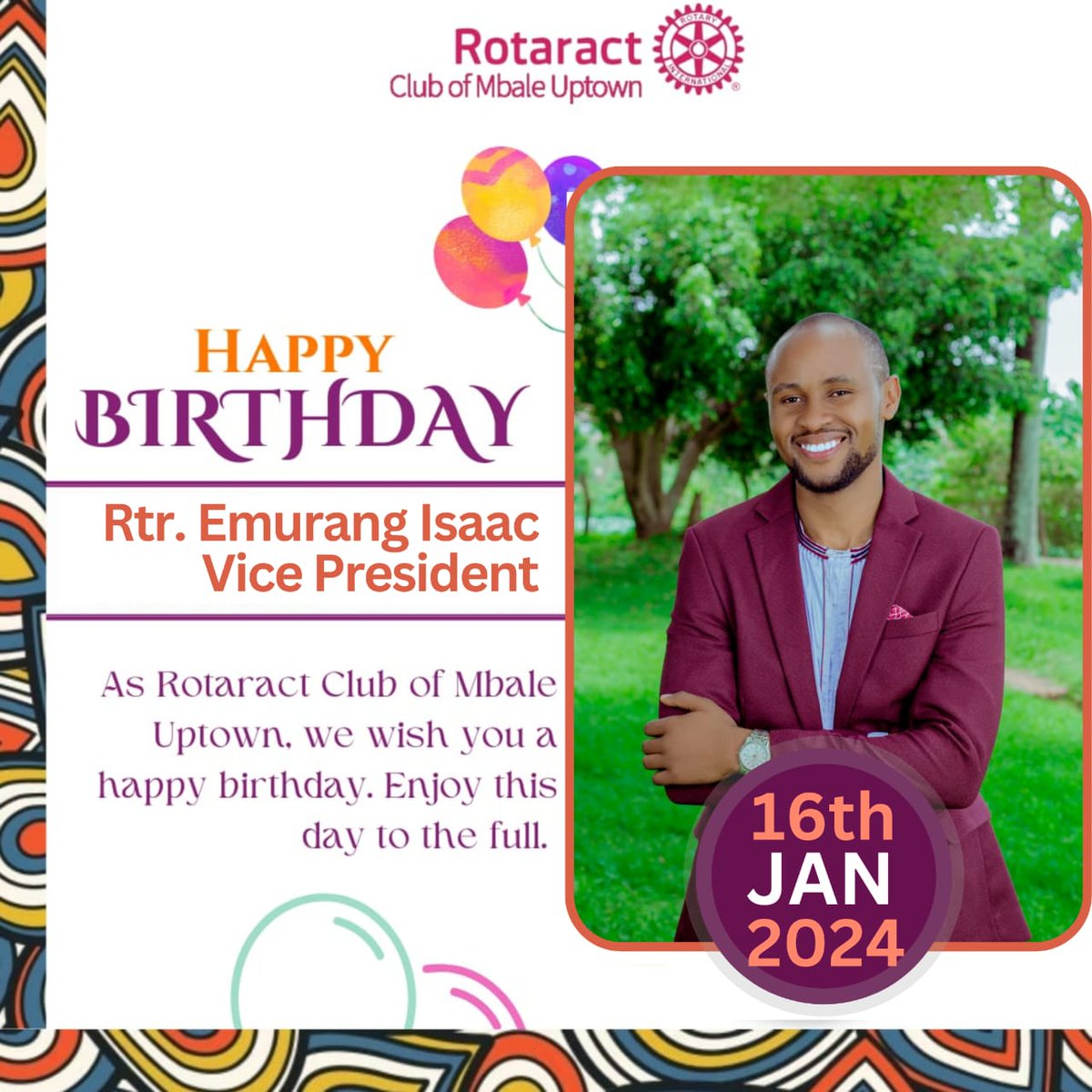 It's Cake day at Uptown Today! Happiest Birthday Mr Club Vice President @isaac_emrang 🥂 to more years of selfless service.