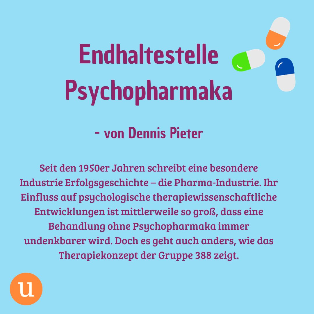 Statt die Dosis eines Psychopharmakons immer weiter zu erhöhen, wäre es geboten, dem Patienten einfach mal zuzuhören! Dafür plädiert Dennis Pieter in seinem Artikel „Endhaltestelle Psychopharmaka“ – zu lesen in unserer aktuellen unique-Ausgabe.
Viel Freude beim Schmökern! :)