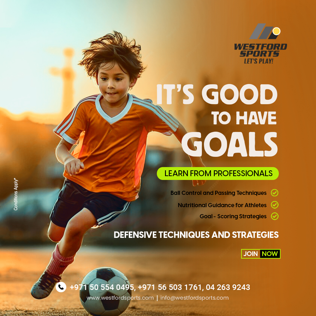 Tired of endless screen time for your kids? 📱⌛️ How about getting them active and excited on the football field? ⚽️👦 Let's swap screens for goals! Enroll them with Westford Sports' professional coaches today! 🏆

📞: +971 050 554 0495, +971 56 503 1761