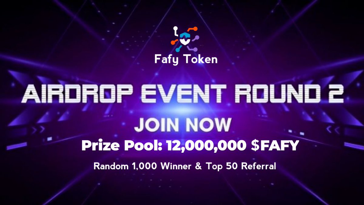AirdropBrotherX's tweet photo. 🪂 Airdrop: Fafy Token (New Round)
💰 Reward Pool: 12,000,000 $FAFY
🏆 Winner: 1,000 Random &amp; Top 50 Referral
📅 End date: 31 January, 2024
🏦 Distribution: 1 February, 2024

🔗 Airdrop Link: https://t.co/KzcExyZX35

#Airdrop #Airdrops #Bitcoin #FafyToken #Giveaways $MANTA $USDT https://t.co/GmqbvhhnWm