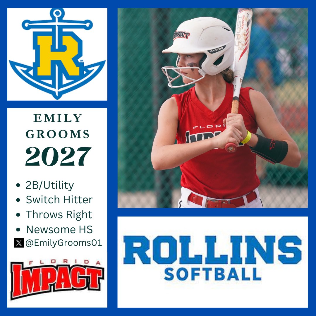 Laura Grooms (@coachlaura2k27) on Twitter photo Best of luck <a href="/EmilyGrooms01/">Emily Grooms</a> as she attends the <a href="/RollinsSoftball/">Rollins College Softball</a> college camp this weekend! #makeanimpact <a href="/christine_roser/">Christine Roser</a> @Coach_Gilly @FLImpactGrooms Best of luck <a href="/EmilyGrooms01/">Emily Grooms</a> as she attends the <a href="/RollinsSoftball/">Rollins College Softball</a> college camp this weekend! #makeanimpact <a href="/christine_roser/">Christine Roser</a> @Coach_Gilly @FLImpactGrooms