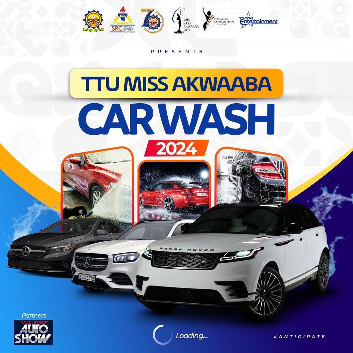 TaadiSAS's tweet photo. Coming up next … It’s the TTU Miss Akwaaba Car wash 2024 . Stay tuned. #MissAkwaaba #Carwash https://t.co/L0jICTL6sr