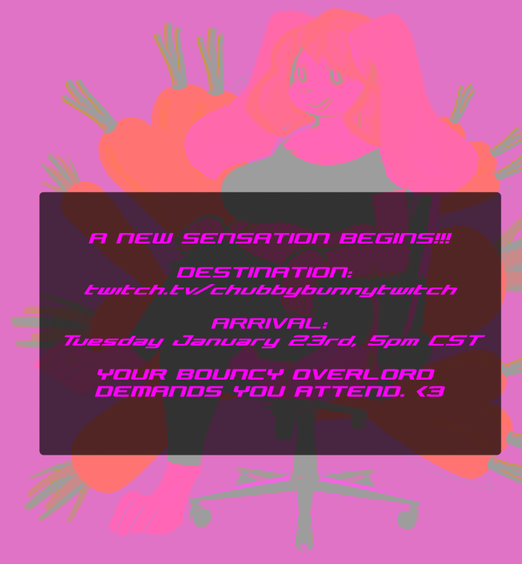 PlusSizedPup's tweet photo. HEY! Guess who actually gets off their ass and debuts after 10000 years! January 23rd 5PM CST!!!
BE THERE OR BE SQUARE
https://t.co/mLxq64m7PY https://t.co/MEOATHWASo