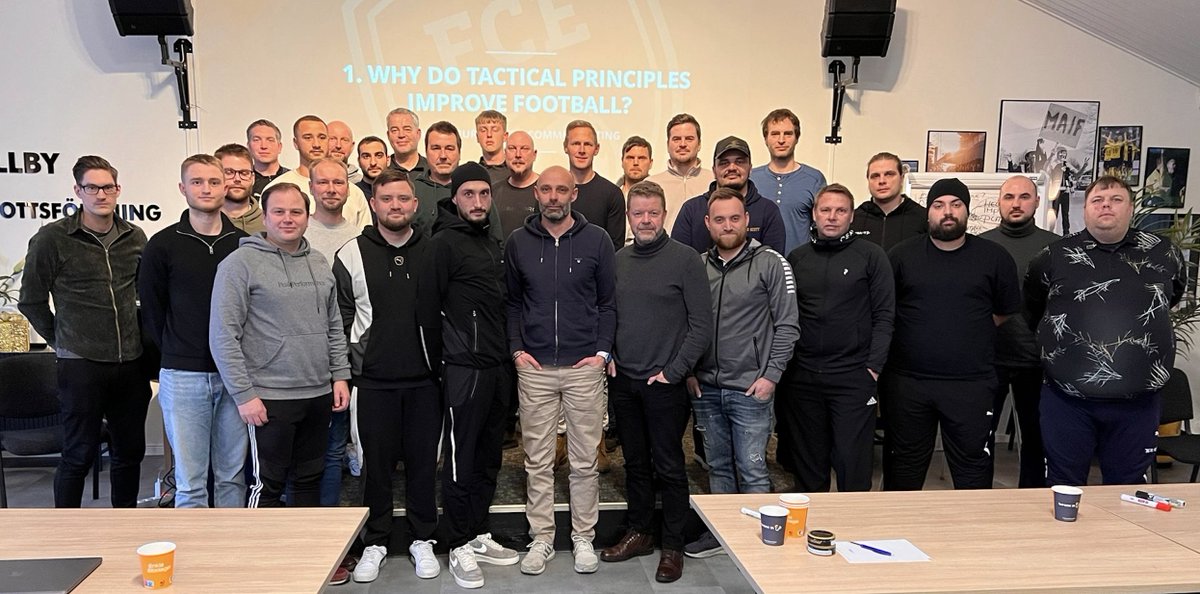 raymondverheije's tweet photo. Interesting day in Solvesborg!

"Periodisation of Tactical Principles"

What is (not) the meaning of tactics?

Big thanks to @OttossonHerman and @MjallbyAIFs for hosting in Sweden!

#football #coacheducation #periodisation #footballfitness #footballtactics #footballperiodisation https://t.co/aKnVLqLyC5