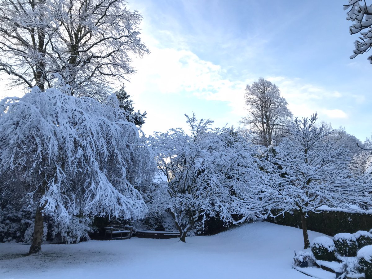Snowy scenes this morning.