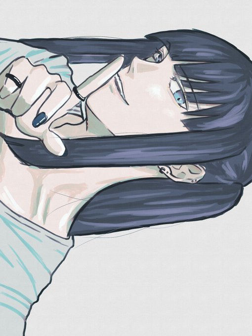 「piercing sideways」 illustration images(Latest)