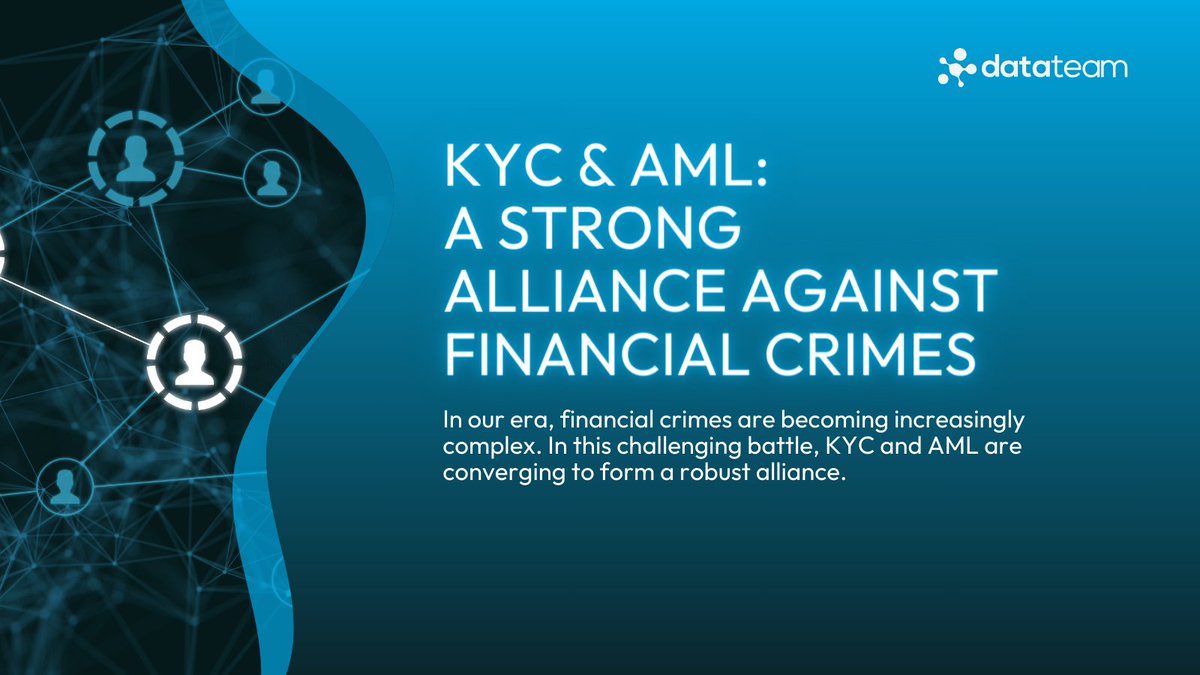 DatactiveTech's tweet photo. 🌟KYC &amp; AML 
A Strong Alliance Against Financial Crimes In our era, financial crimes are becoming increasingly complex. 
In this challenging battle, 

KYC and AML are converging to form a robust alliance. 

#KYC #AML #FinancialCrimes #FightAgainstCrime #RiskManagement https://t.co/LTvJJTYFRA