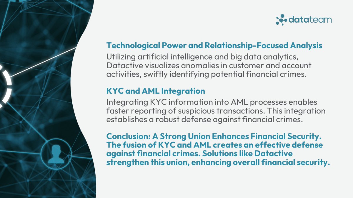 DatactiveTech's tweet photo. 🌟KYC &amp; AML 
A Strong Alliance Against Financial Crimes In our era, financial crimes are becoming increasingly complex. 
In this challenging battle, 

KYC and AML are converging to form a robust alliance. 

#KYC #AML #FinancialCrimes #FightAgainstCrime #RiskManagement https://t.co/LTvJJTYFRA
