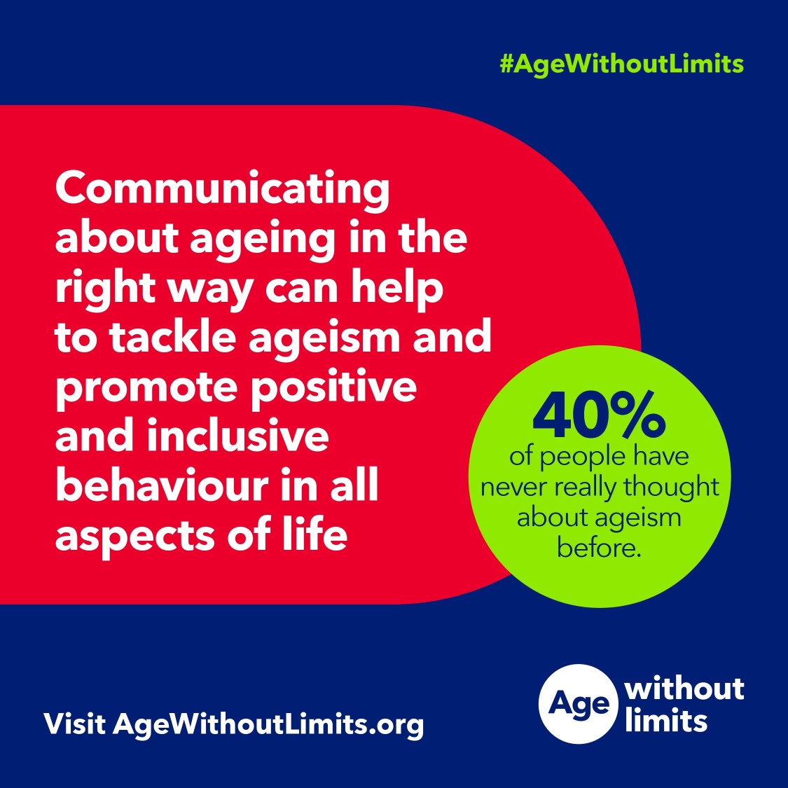 BGS is proud to support this new campaign from @Ageing_Better: @agewithoutlimit which aims to educate and tackle #ageism in all its forms including in healthcare. Get involved and join the movement. Visit the link to find out more: agewithoutlimits.org #AgeWithoutLimits