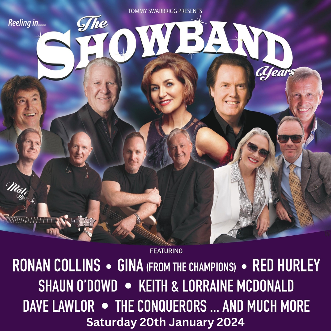 4 DAYS REMAINING to get your tickets for 'Reeling in the Showband Years' coming to Mullingar Arts Centre on Saturday 20th January 2024. Tickets: €32 Booking & Info: mullingarartscentre.ie/index.php/revi… | 044 934 7777