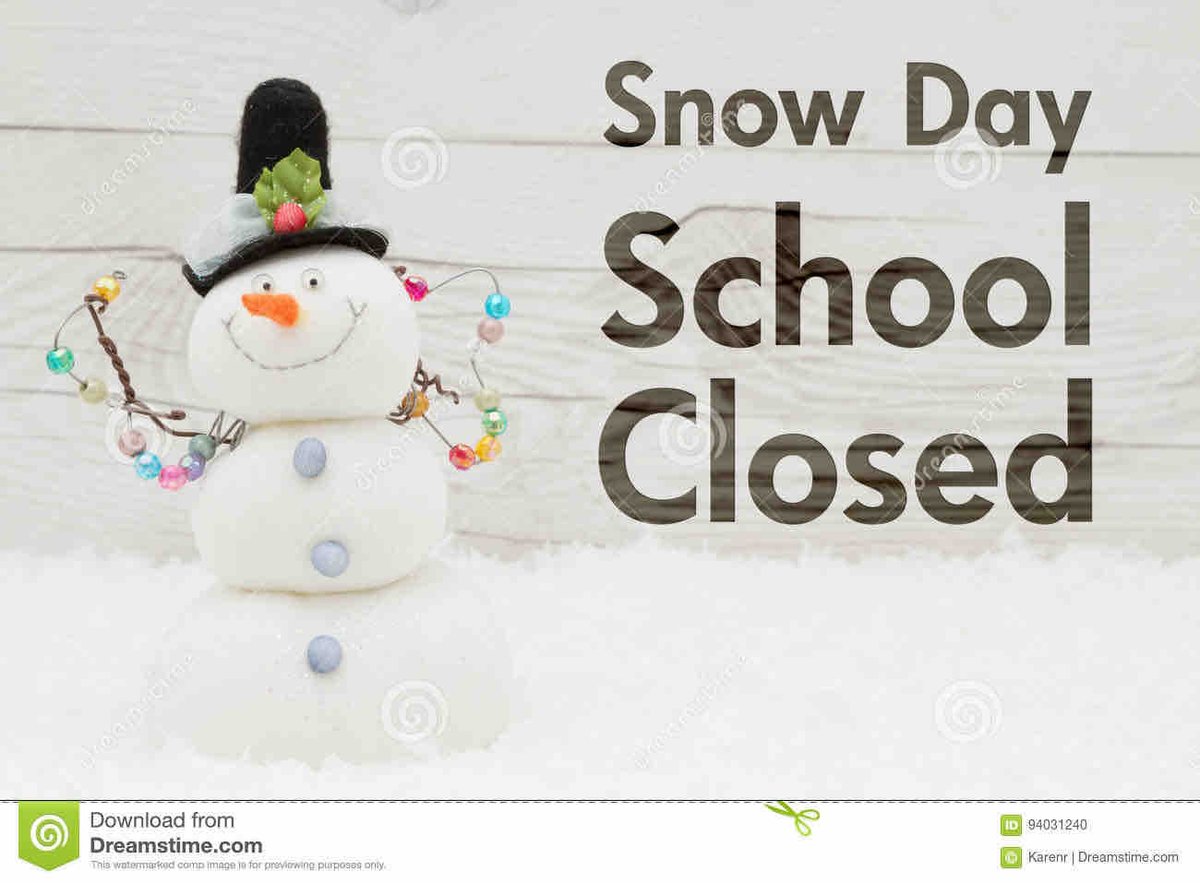 SjrSchool's tweet photo. SJR will be closed today because of the weather and road conditions.  Students will find their class work for the day posted  on google classroom or class website by 9:00 AM.   Students should complete their class work as required.  #SJRproud, #WeAreSJR https://t.co/TymC0UfpdL