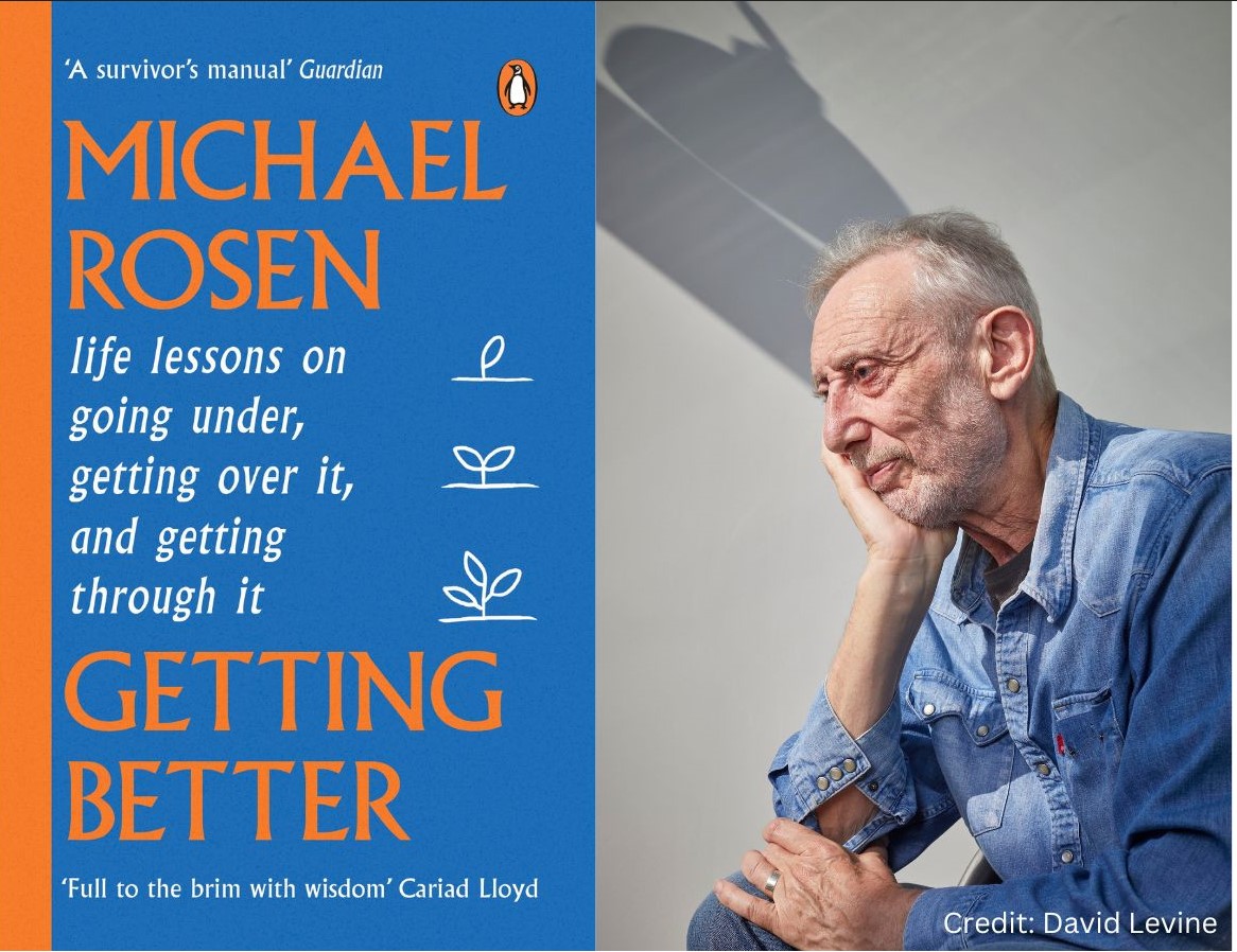 Have you got your ticket for our event with @MichaelRosenYes on Sun 4th Feb @MCTAlleyns? He'll be interviewed by @AlexPeakeTom - what a way to spend a chilly Sunday afternoon! Tickets: alleyns.org.uk/calendar/2024-…