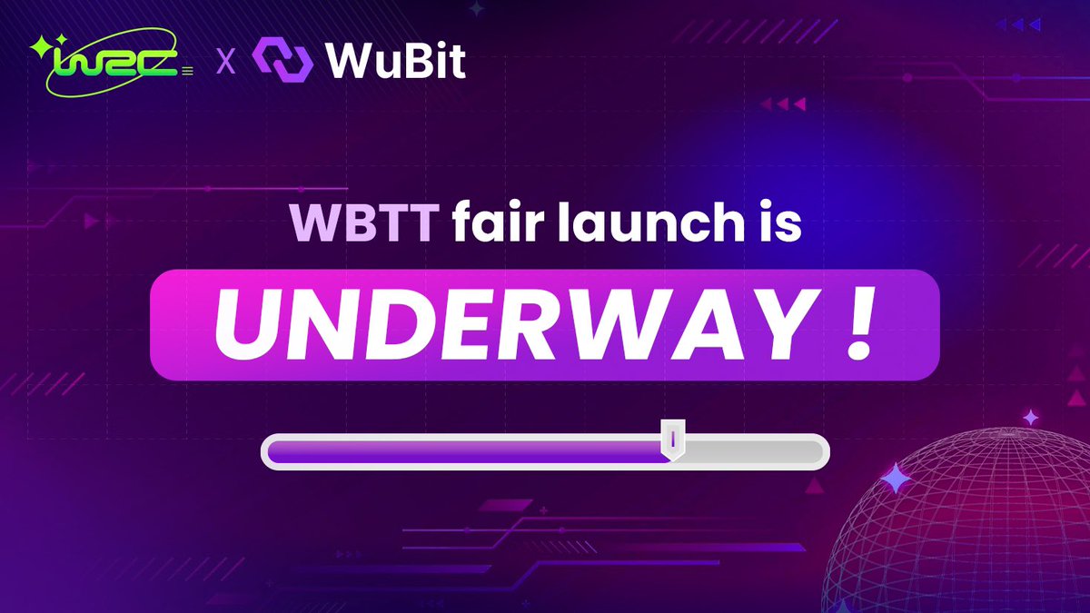 WEC_NFT's tweet photo. 🔥The moment we've all been waiting for is finally here – the Fair Launch for #WuBit is NOW LIVE! 🌟
🔗Participate now: https://t.co/UYHaQsCH6c
⚡️Don't miss out on the excitement – join us in shaping the future of crypto!
#FairLaunch #Crypto #WuBitLaunch #WBTT #Inscriptions https://t.co/k7taPE05D5