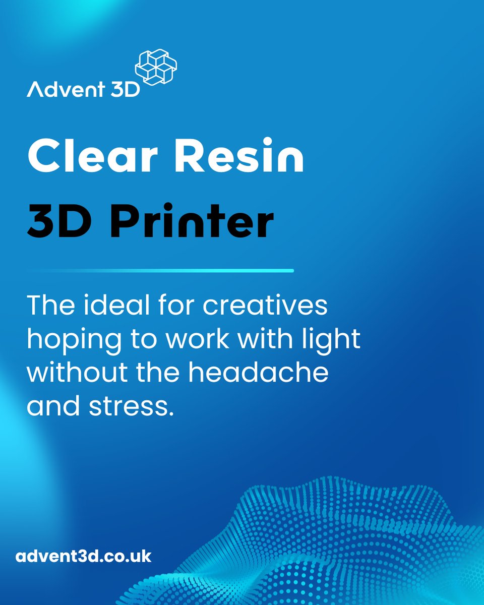 Advent3d's tweet photo. 🔎 Elevate Your Application with Clear Resin 3D Printing Material 👩‍🔬

#Formlabs #clearresin #3DPrinting #resin #Creativity #Design #advent3D https://t.co/mJtGDSWlxR