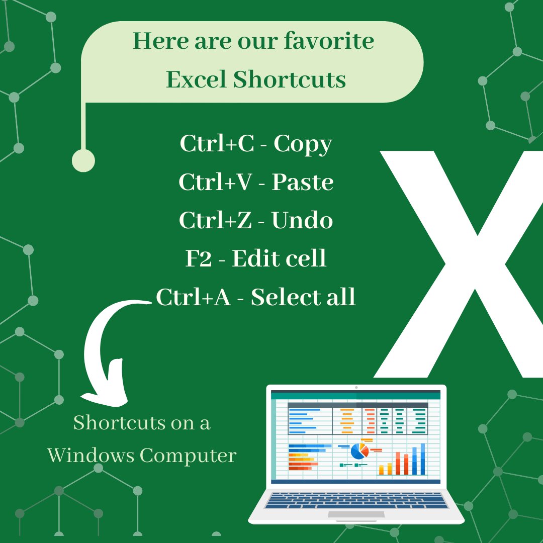 ⚡️ Level up your Excel game! Here are our top 3 go-to shortcuts:

Copy (Ctrl+C)
Paste (Ctrl+V)
Edit cell (F2)

What are your must-have shortcuts? Tell us in the comments! #ShareTheKnowledge #ExcelHacks #Excel #Microsoft #Instructionaltechnology