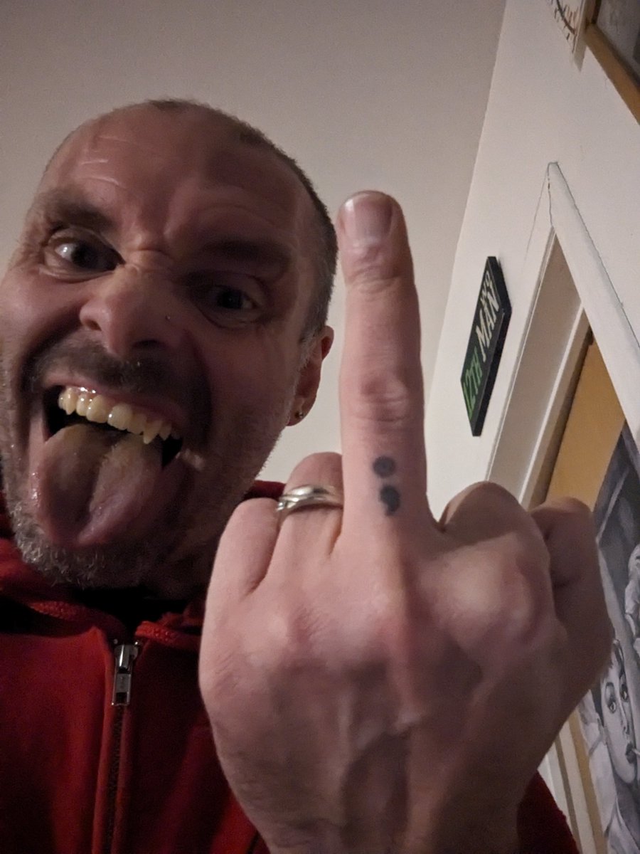 jgrendell's tweet photo. Help me blow up the #semicolonproject ##mentalhealth https://t.co/6ulY4mt7bw