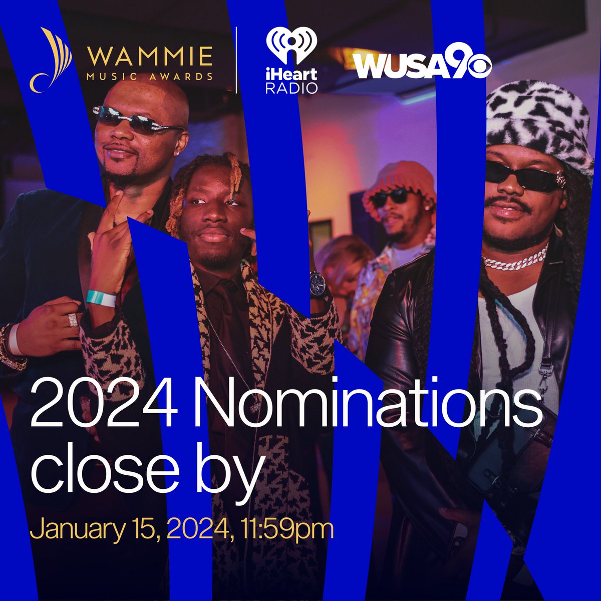 Get ready to make your voice heard at the 2024 Wammie Music Awards! 🎵🏆 Time is running out to nominate your favorite DMV artist. Don't miss out - head to wammiesdc.org to submit your nominations today! #WammieMusicAwards #DMVtalent #NominateNow