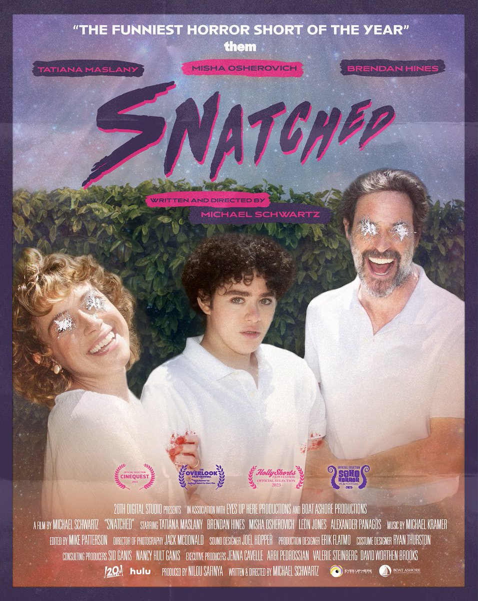 New Orleans! The award-winning shorts of @overlookfilmfest, including SNATCHED, are playing @fanexponeworleans this Saturday, January 6th. Tickets + Details below. 👽💜👽 fanexpohq.com/fanexponeworle…