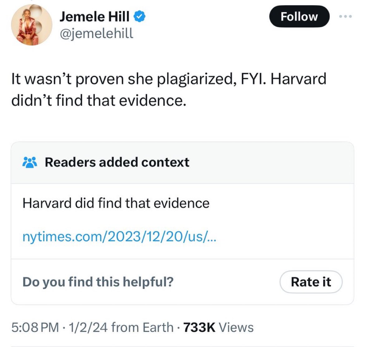 Emilio2763's tweet image. I’m SHOCKED @jemelehill Is a LYING Race GRIFTER… Oh Wait…