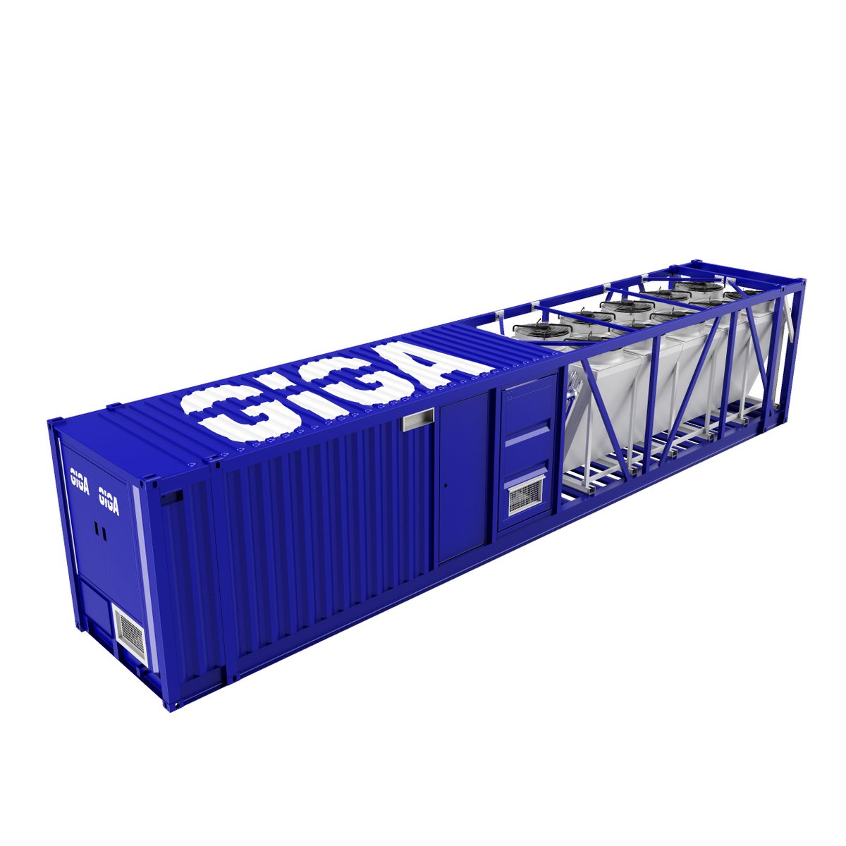 COMING SOON: Giga Box Hydro™ for Antminer

This new design will join the existing Whatsminer Giga Box Hydro as the latest addition to our high quality hydro-cooling product line.

- 1.35 MW capacity
- 100% redundant cooling system
- 45° C ambient rated pre-installed dry-cooler