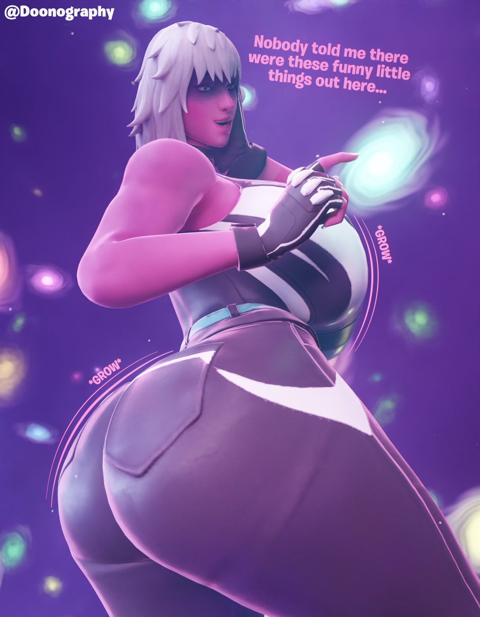 Doonography's tweet photo. . @Clonecamando141 wanted an EVEN BIGGER Harlowe. Thankfully Fortnite gave us the Big Bang event, plenty more room to grow. https://t.co/PG42jG07Pz
