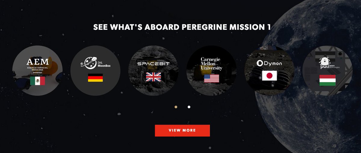 FulldomeMexico's tweet photo. ¿Quieres  conocer un poco sobre la nave Peregrine Mission I?. Esta nave tiene  como objetivo alunizar con robots mexicanos y otros experimentos. Acá la  información:  https://t.co/VwmGukUnsn https://t.co/q0zkVELsde