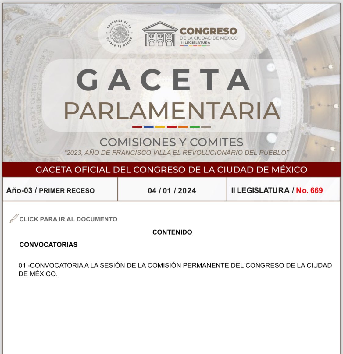 gabysalido's tweet photo. En franco desacato a la normatividad que rige al @Congreso_CdMex, la Coordinación de Servicios Parlamentarios ha publicado una convocatoria que no cumple con las determinaciones de esta Presidencia, acorde al procedimiento planteado para atender la solicitud de la JUCOPO.  Asumiendo de manera injustificada la ausencia de esta Presidencia. La convocatoria para la Mesa Directiva de la Permanente seguirá su curso en los términos publicados el día de ayer.