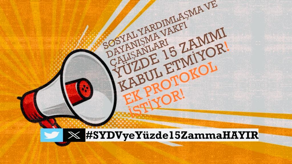 #SeyyanenZam
#kamuiscilerizamistiyor
#VergideAdaletİstiyoruz
❌Ek Protokol

❌Vergide Adalet

❌Sydv %15 zammı kabul etmiyor 

❌Taşerona kadro

❌Tüm sözleşmeler 1 Ocak‘ta 

❌Tayin hakkı

❌taşerona kadro

<a href="/KOOPISSENDIKASI/">Koop-İş Sendikası</a> <a href="/turkiskonf/">TÜRK-İŞ</a> 
<a href="/alemdareyup/">Eyüp Alemdar</a>
<a href="/RTErdogan/">Recep Tayyip Erdoğan</a> 
<a href="/memetsimsek/">Mehmet Simsek</a>