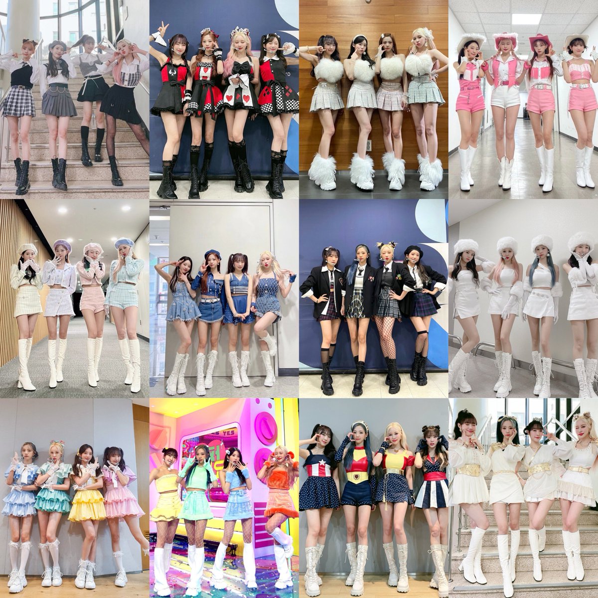 yormfile's tweet photo. the super yuppers outfits of #chocome https://t.co/uXPVvJQlGz