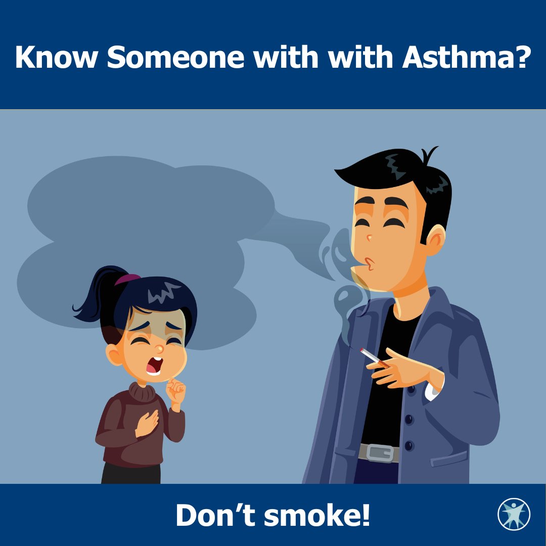 Have a loved one with #asthma? Smoke can trigger an attack, so if you smoke  or vape, protecting someone you love is a great reason to quit. Find help  at https://t.co/aFv4tkeEO6 #Wisconsin #