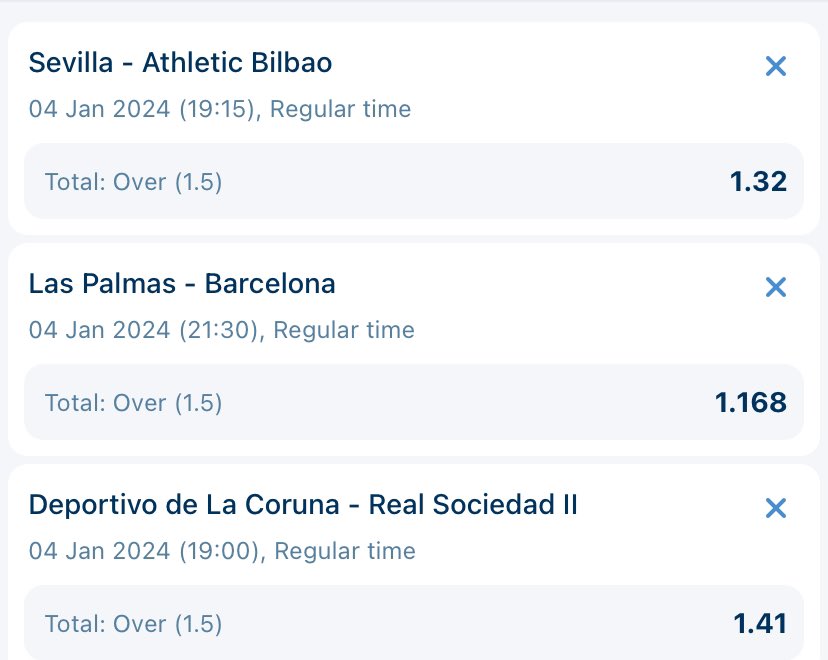 Spanish League Ticket 🇪🇸🏆

2.17 ODDS
1XBET CODE ➡️➡️ LQELG