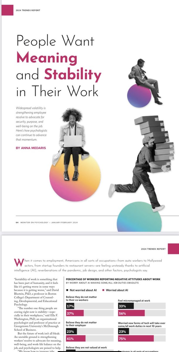 Anna Medaris (@annamedaris) on Twitter photo For the <a href="/APA/">American Psychological Association</a> Monitor's annual trends issue, I was tasked with writing about "the future of work"-a purposefully broad topic I talked to loads of psychologists to narrow down. Proud of what I came up with! #psychology #futureofwork apa.org/monitor/2024/0… For the <a href="/APA/">American Psychological Association</a> Monitor's annual trends issue, I was tasked with writing about "the future of work"-a purposefully broad topic I talked to loads of psychologists to narrow down. Proud of what I came up with! #psychology #futureofwork apa.org/monitor/2024/0…