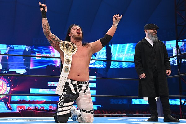 njpwglobal's tweet image. #andFIRST 

David Finlay emerged from a violent three way the first ever IWGP Global Champion, before picking a wild fight with the visiting Nic Nemeth!

#njwk18 report:
njpw1972.com/167285

Watch the replay! watch.njpwworld.com/details/39458?… 

#njpw