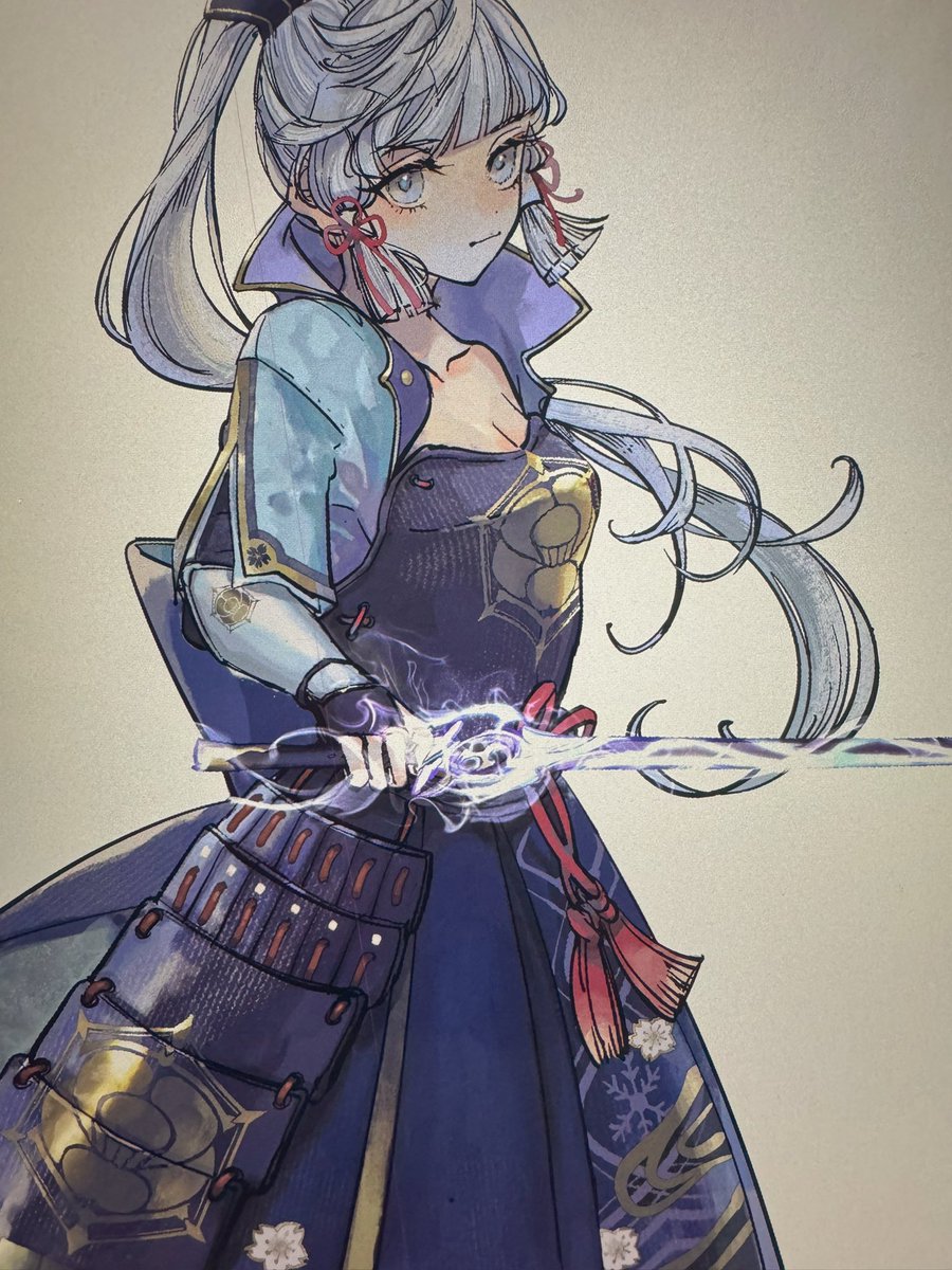 神里绫华 「最近は線画の色を変える時がガラッと雰囲気出て好き」|nima𓅪5/3超神の叡智のイラスト